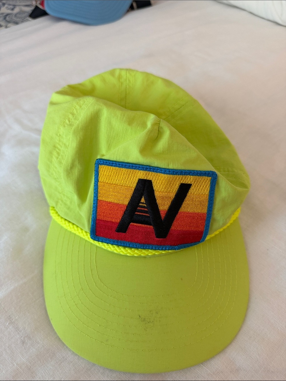 Aviator Nation Neon Yellow & White Trucker Hat